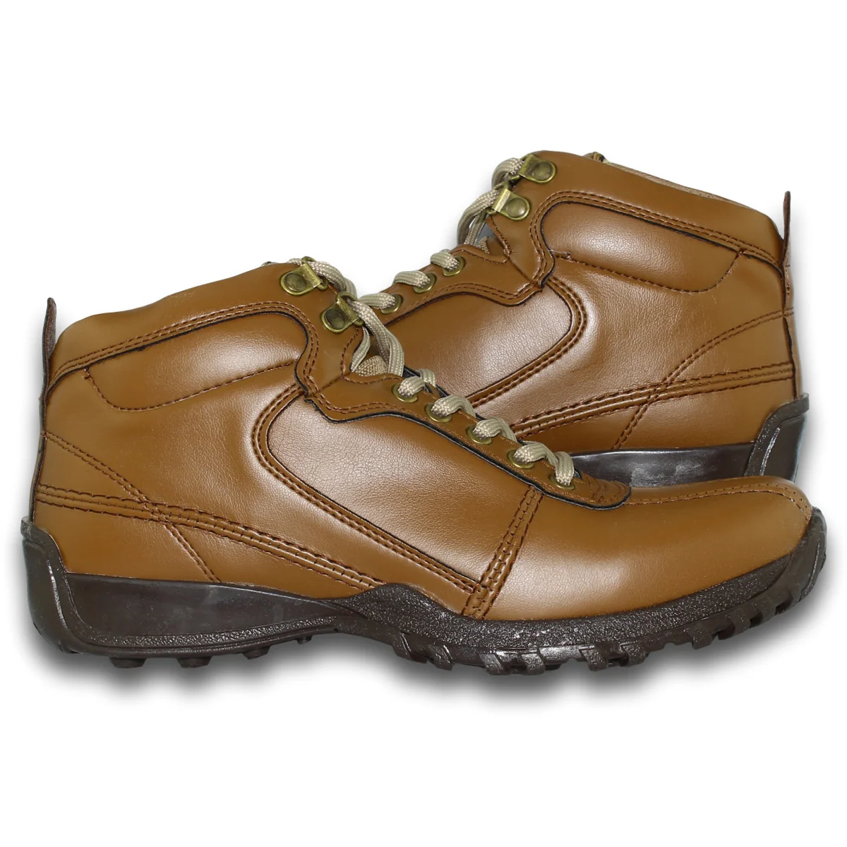 Botas Para Hombre De Moda Estilo 0722Sp7 Marca Speedy Acabado Simipiel Color Camel - Imagen 4