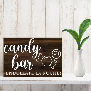 Cartel de Rincón-Madera-Candy Bar