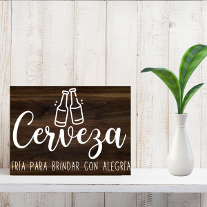 Cartel de Rincón-Madera-Cerveza