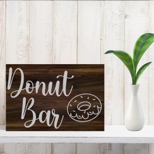 Cartel de Rincón-Madera-Donut Bar