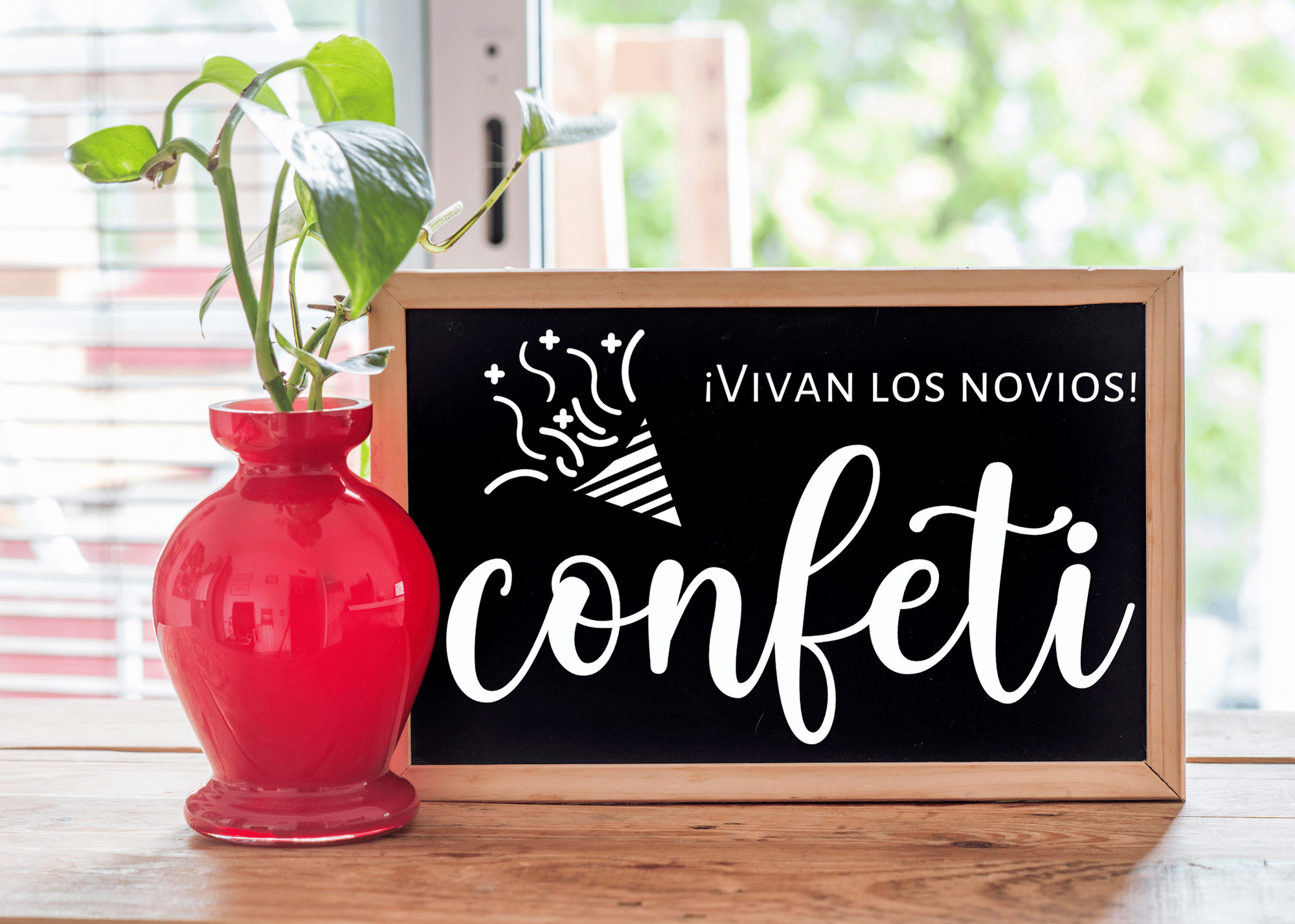 Cartel de Rincón-Pizarra-Confeti