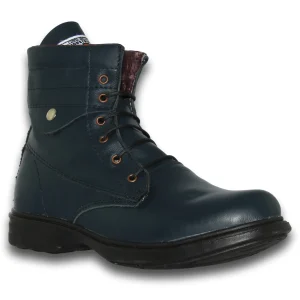 Botas Para Hombre Casuales Estilo 5011L57 Marca L52 Acabado Piel Color Azul