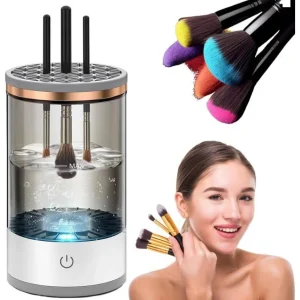 Limpiador de brochas de maquillaje eléctrico