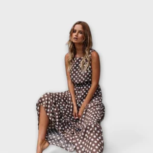 Danae – Vestido Midi Boho Con Lunares Que Realza Tu Estilo