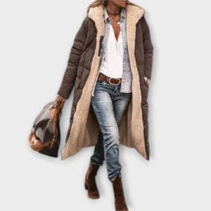 Kora – Abrigo acogedor con forro de piel que combina estilo y calidez