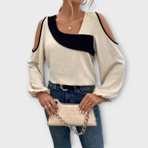 Scarlett – Blusa con escote cuadrado que realza tu elegancia moderna